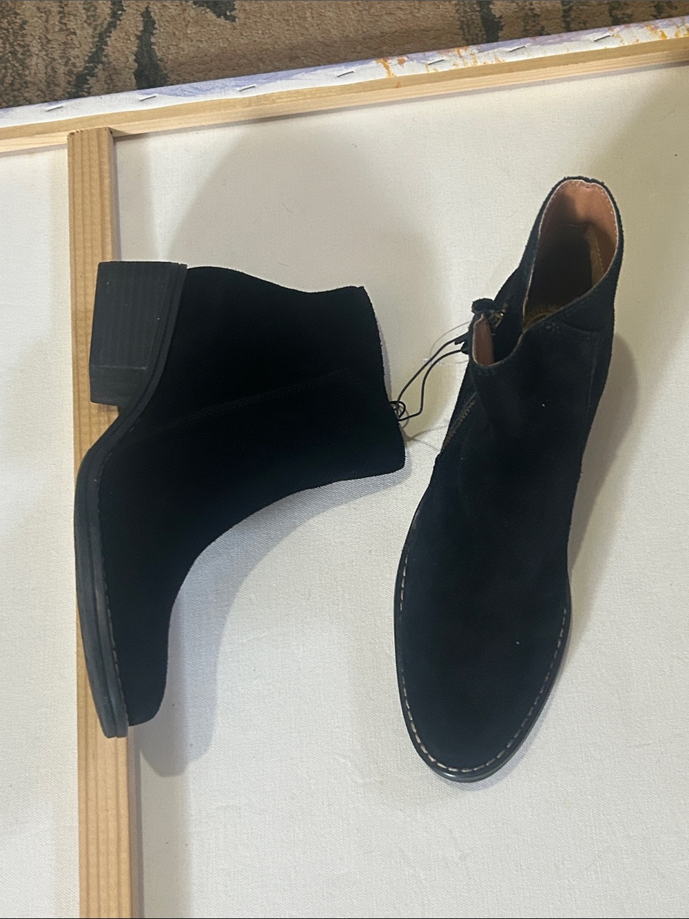 Women’s Jo Black Suede Chelsea Boots - Classic Ankle Dress Boot